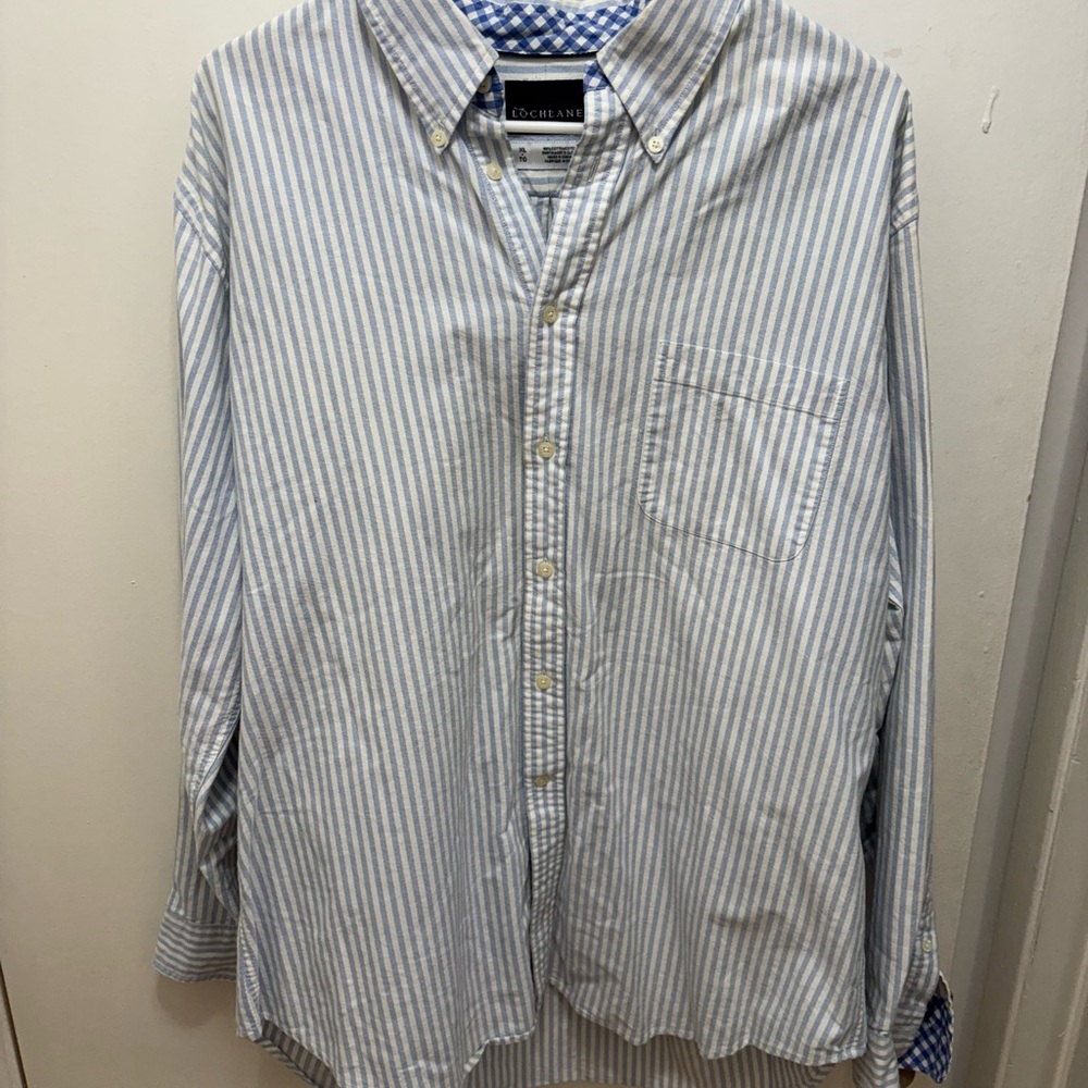 Men's Blue Striped Shirt